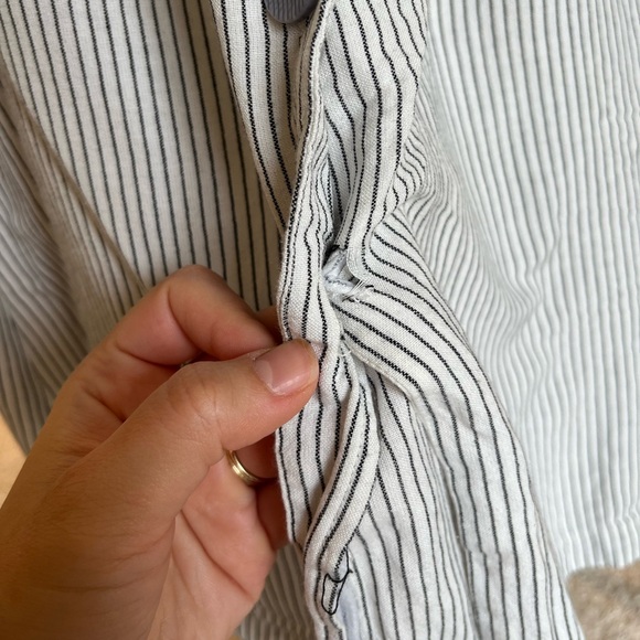 Striped Button Up Midi Dress - Picture 6 of 7